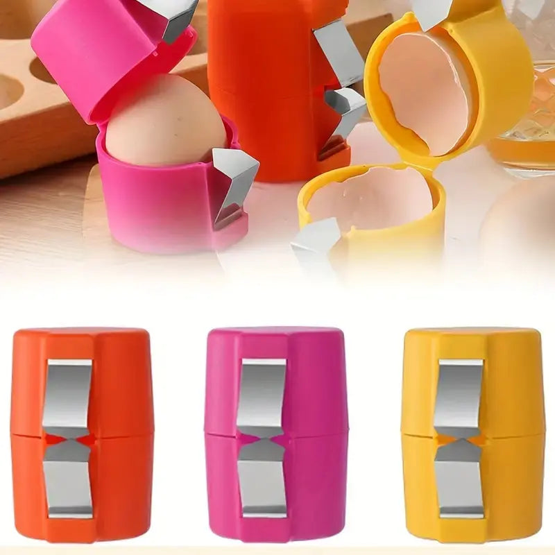 Professional Eggshell Opener and Separator Tool for Culinary Use - Efficient Egg Beater and Shell Cutting Device