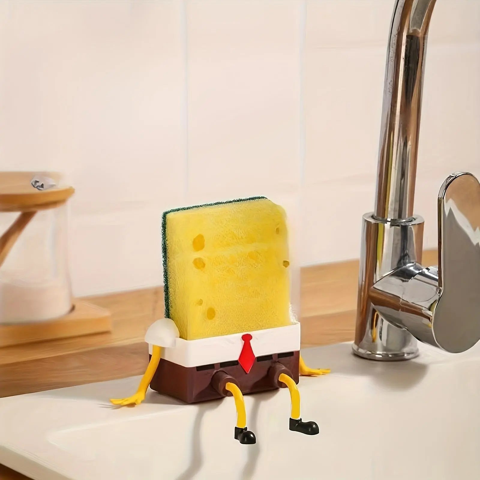 Lightweight Plastic Sponge Holder with Cartoon Design - Essential Soap Dish Rack for Bathroom and Dorm Use, Soap Saver and Bathroom Accessory