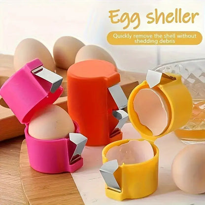 Professional Eggshell Opener and Separator Tool for Culinary Use - Efficient Egg Beater and Shell Cutting Device