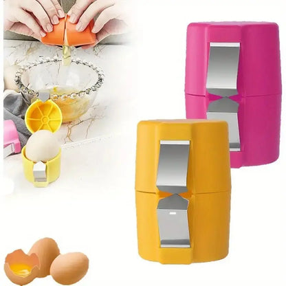 Professional Eggshell Opener and Separator Tool for Culinary Use - Efficient Egg Beater and Shell Cutting Device