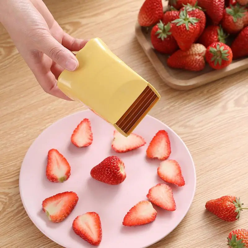 Stainless Steel Manual Fruit Slicer and Cutter - Essential Kitchen Utensils for Efficient Fruit Preparation