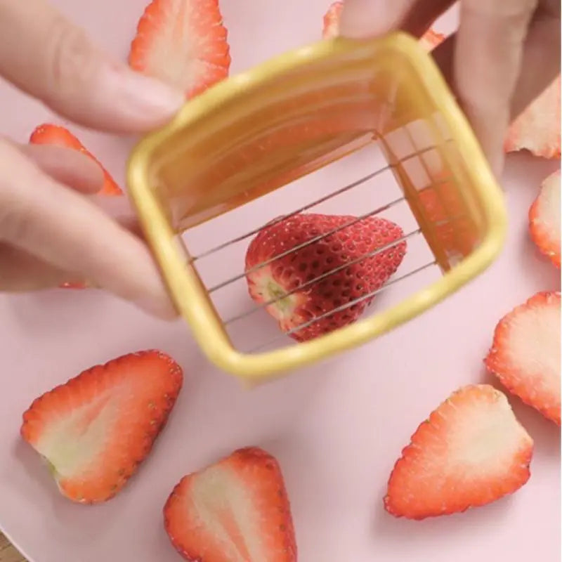 Stainless Steel Manual Fruit Slicer and Cutter - Essential Kitchen Utensils for Efficient Fruit Preparation