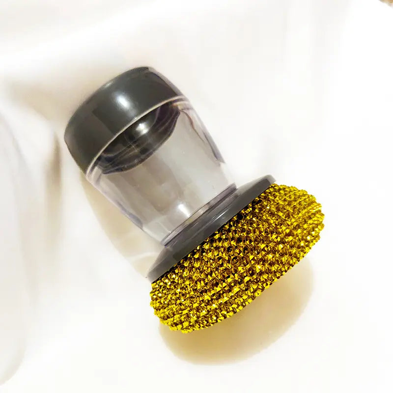 Professional Kitchen Soap Dispensing Palm Brush Cleaner with Push-Type Mechanism for Effective Scrubbing and Detailing