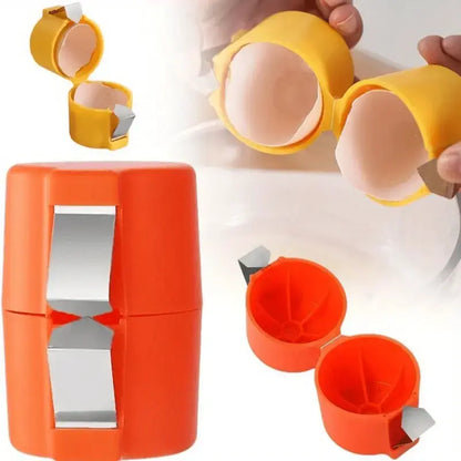 Professional Eggshell Opener and Separator Tool for Culinary Use - Efficient Egg Beater and Shell Cutting Device