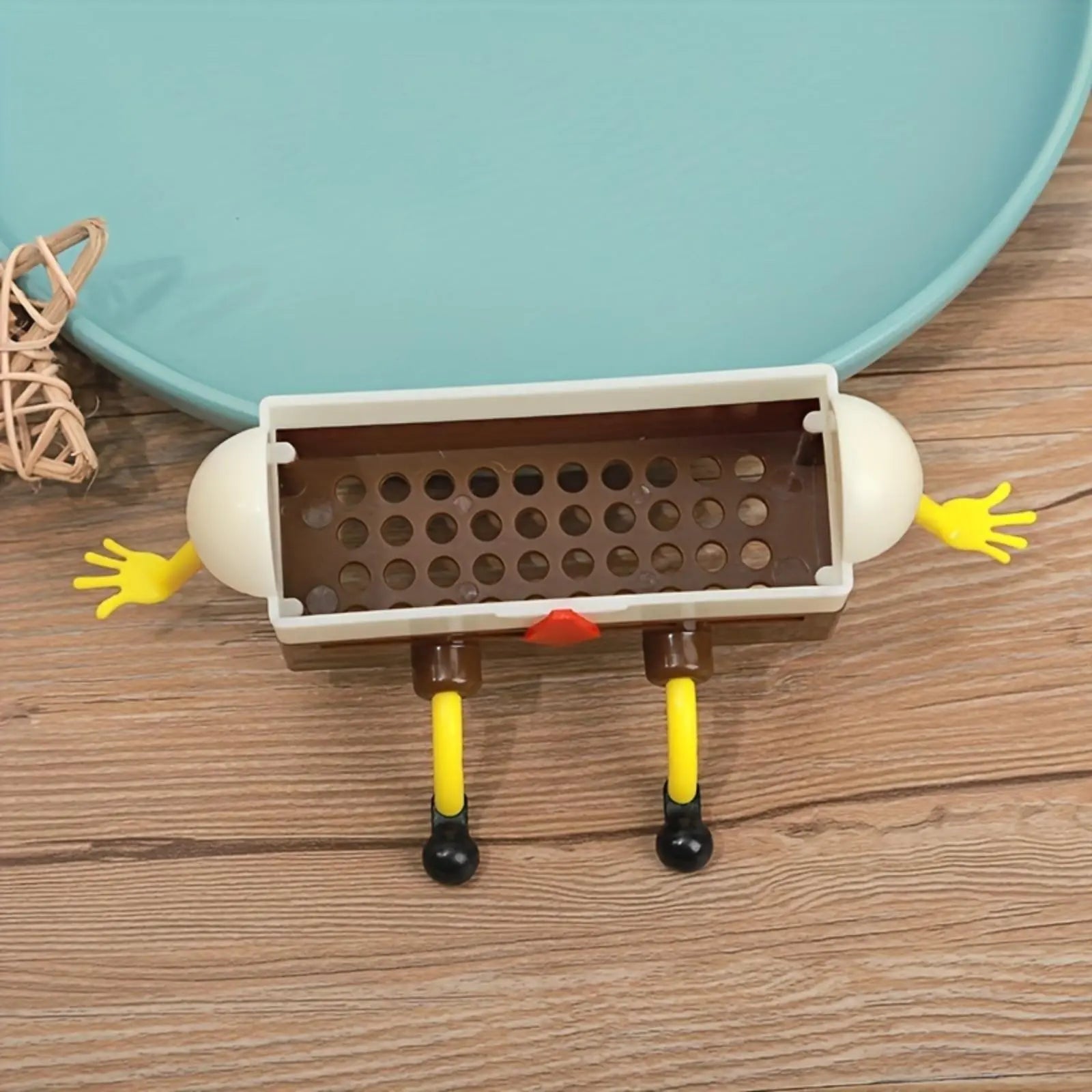 Lightweight Plastic Sponge Holder with Cartoon Design - Essential Soap Dish Rack for Bathroom and Dorm Use, Soap Saver and Bathroom Accessory